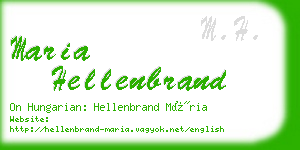 maria hellenbrand business card